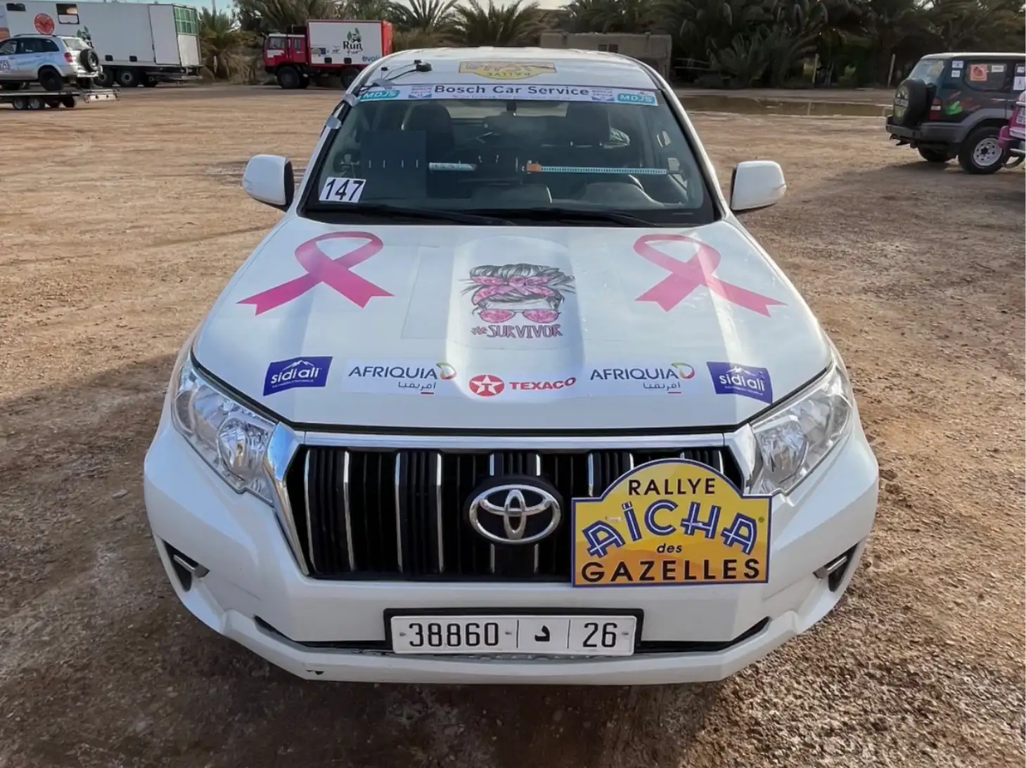 4x4 Off Road Location De Voiture Marrakech Toyota Prado Ready For The Rally Aicha Des Gazelles