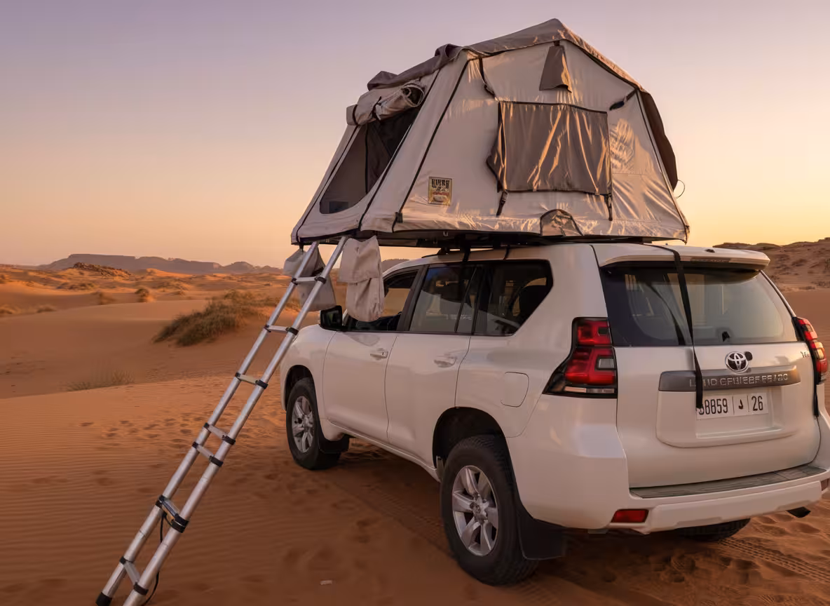 4x4 Off Road Car Rental Marrakech 4x4 Toyota Prado With Roof Tent